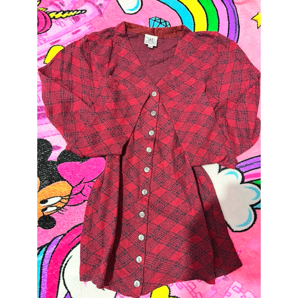 MAJESTIC LEGON Outer Cardigan Rajut,Kancing saku Outer  MAJESTIC LEGON Knit