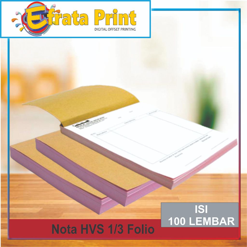 

Nota custom 1/3 f4 full color anti luntur