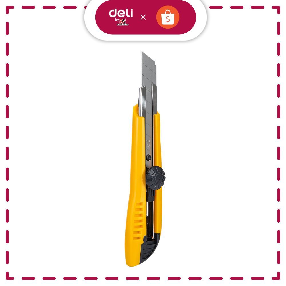 

Deli Cutter dengan pisau baja SK5 sistem kunci manual untuk penggunaan yang aman E2043