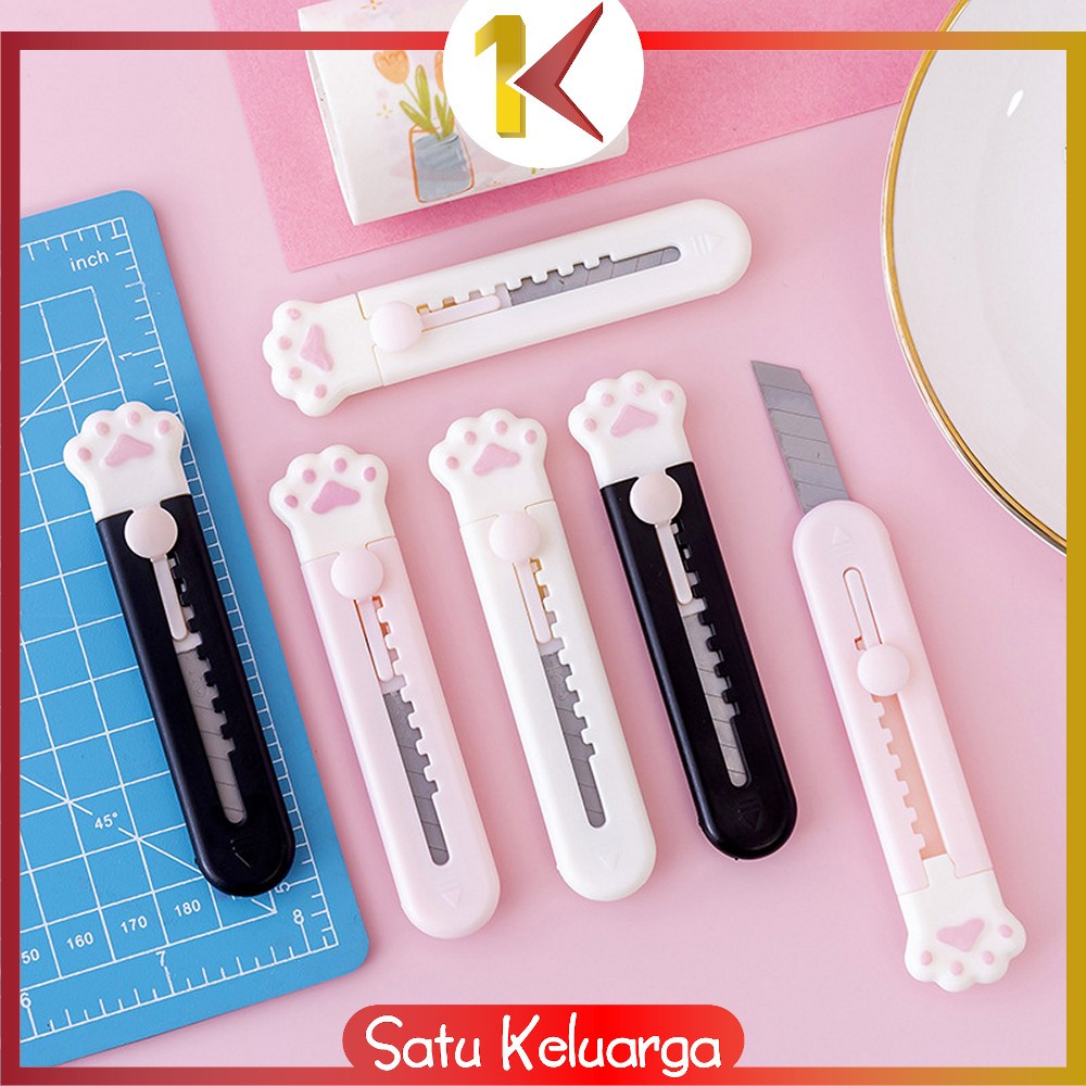 

EC SK-C786 Cutter Mini Portable Pisau Pemotong Kertas Model Animal / Kater Mini Cutter Unboxing Paket / Silet Kecil Travelling