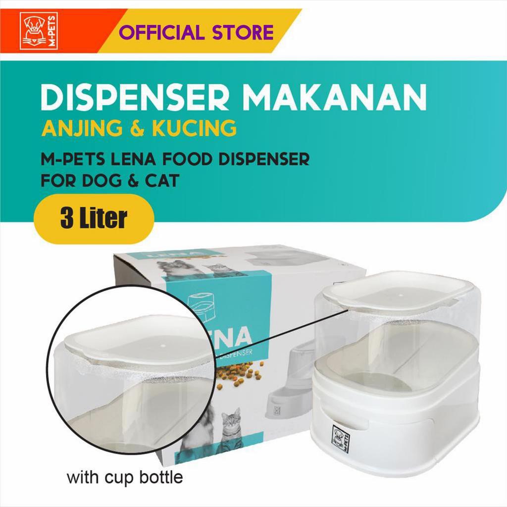 M-Pets Lena Food Dispenser 3 L - Tempat Makan Otomatis Hewan