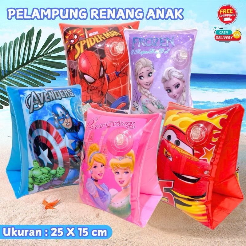 pelampung lengan anak karakter 1 Pasang Ban Renang Anak Ban Berenang Anak / Ban Pelampung SWIM RING 