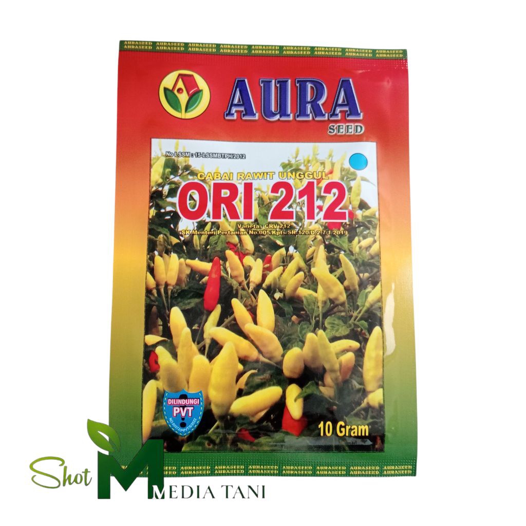 Benih Cabe Ori 212 10gram - Benih Cabe Asli Original Pabrik Aura Seed