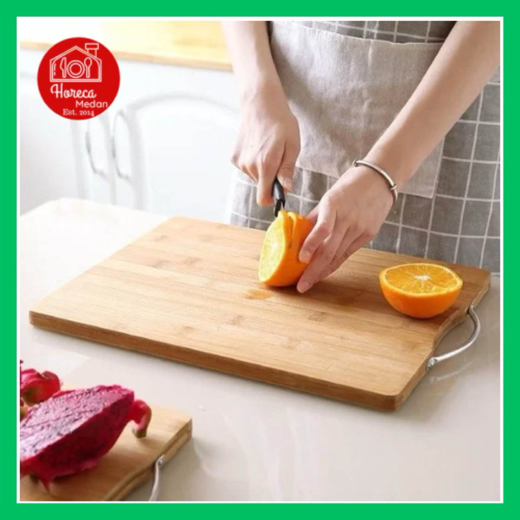 Papan talenan bambu tebal import wooden cutting board