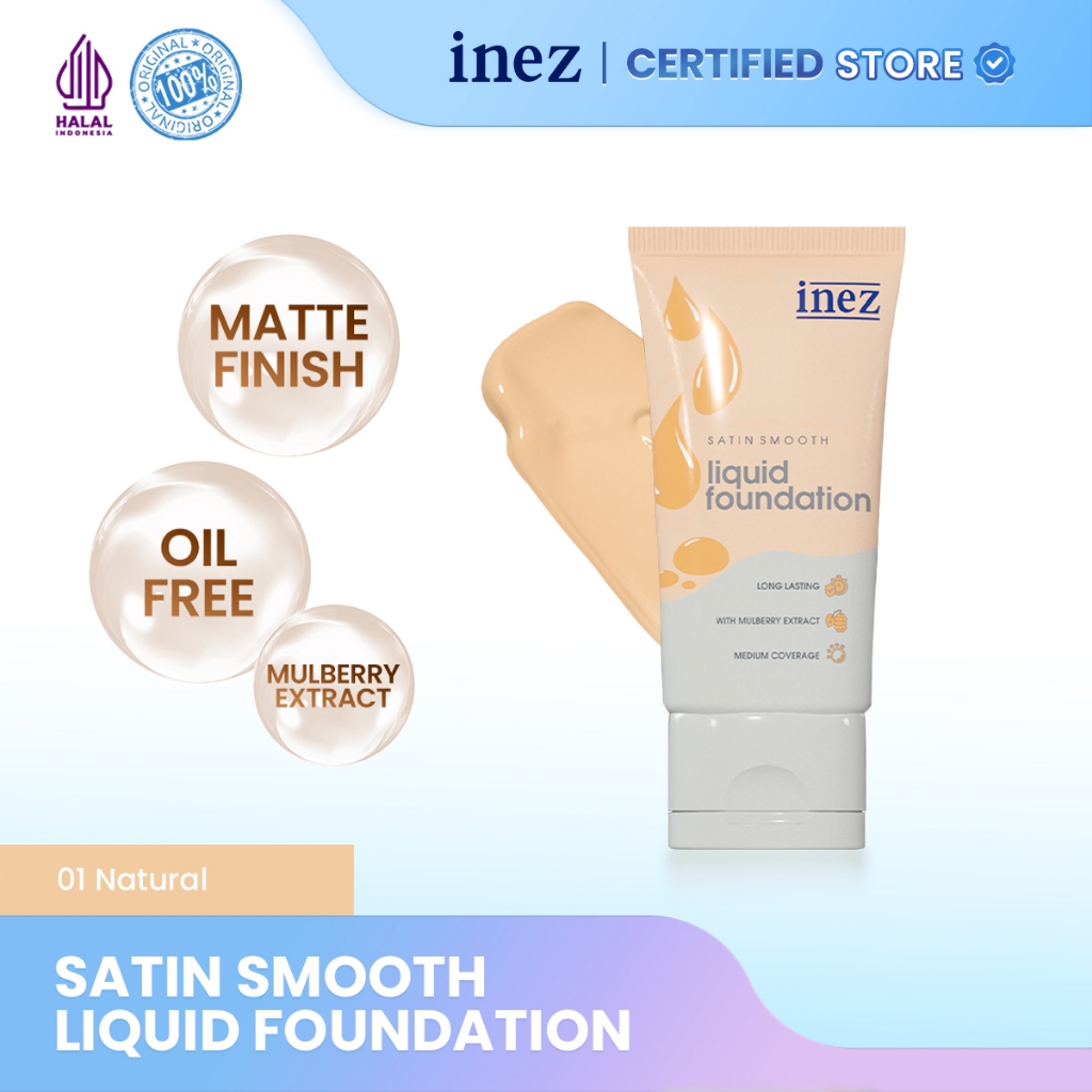 Inez Surabaya - Satin Smooth Liquid Foundation | Foundation Inez