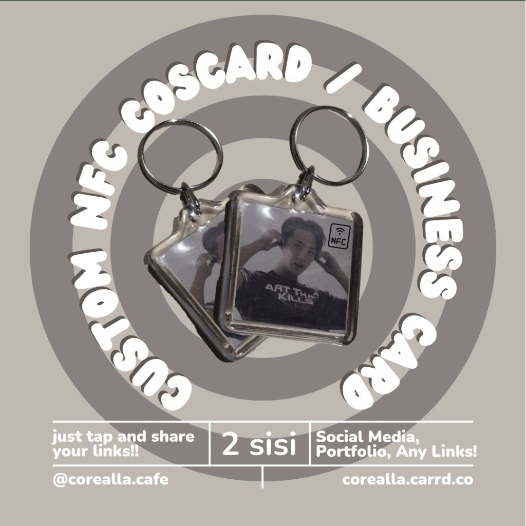 Custom NFC Coscard / Business Card / Keychain
