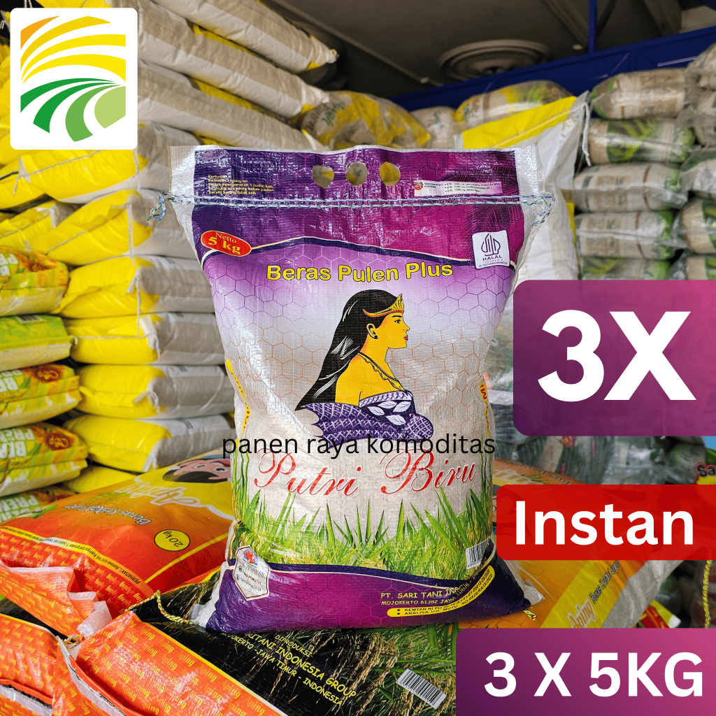 

Beras Putri Biru 5 Kg x 3 Pcs (Bramo)