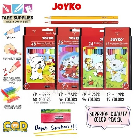

(Kualitas Tinggi) Pensil Warna JOYKO isi 36/48 WARNA SERIES-PB