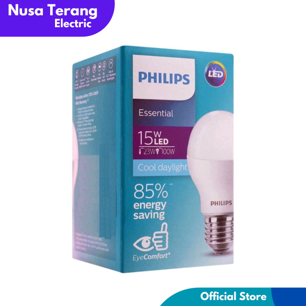 Lampu Philips Essential LED 15W E27 - Lampu Essential LED Philips