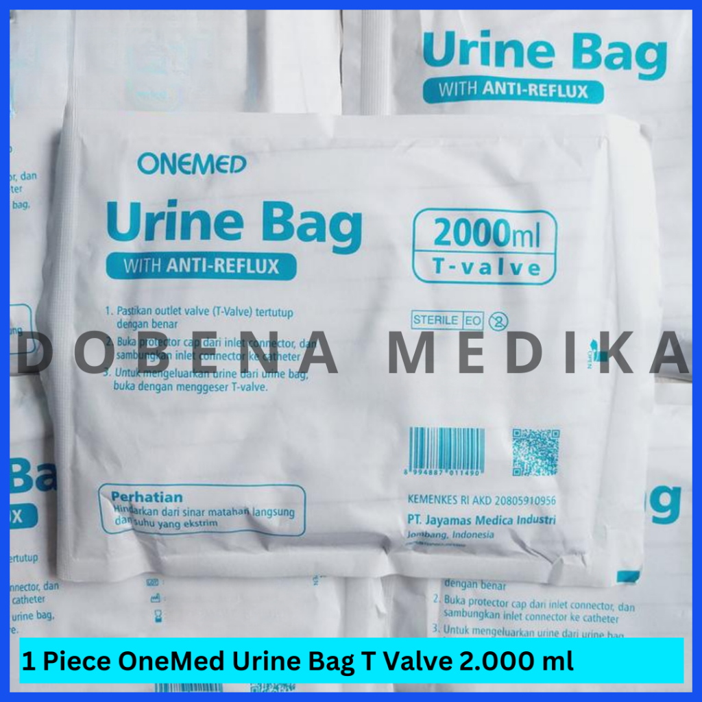 OneMed Urine Bag Dewasa T Valve 2000 ml Kantong Urin