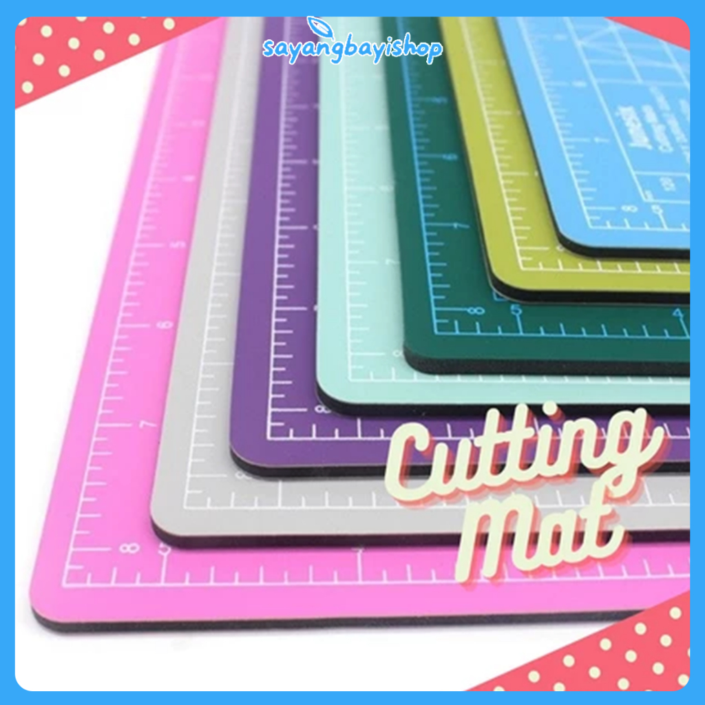 

【COD】Alas Potong Kertas Cutting Mat Serba Guna Dua Sisi Cutting Pad Double-sided Self-healingA3 A4 Merah Muda