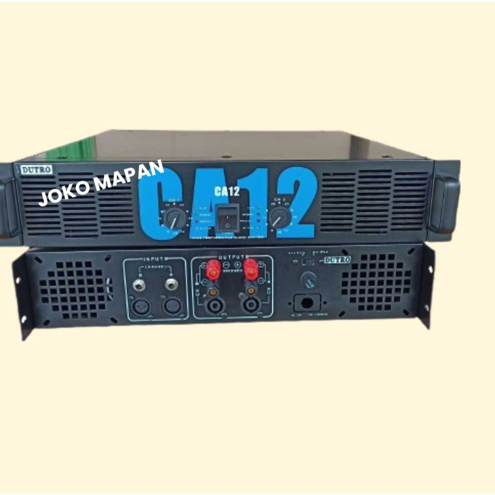 Box power amplifier ca 12 fullset box amplifier ca12 ful set + panel belakang original