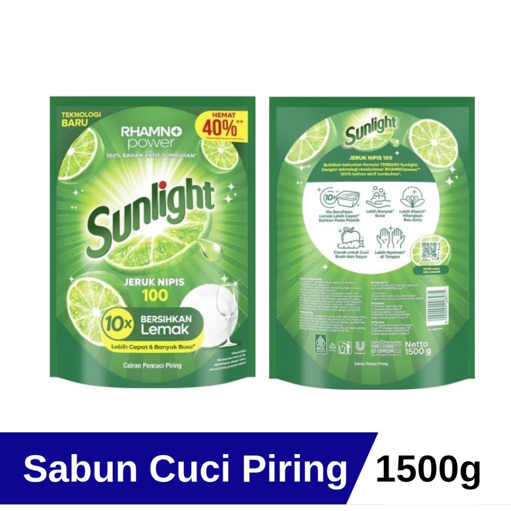 SUNLIGHT 1,5 LITER SUPER JUMBO SABUN CUCI PIRING
