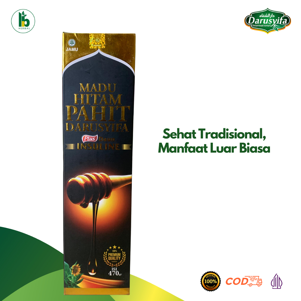 

Madu Hitam Pahit Insuline Darusyifa – Herbal Diabetes, Penyembuhan & Vitalitas Tubuh | 470gr