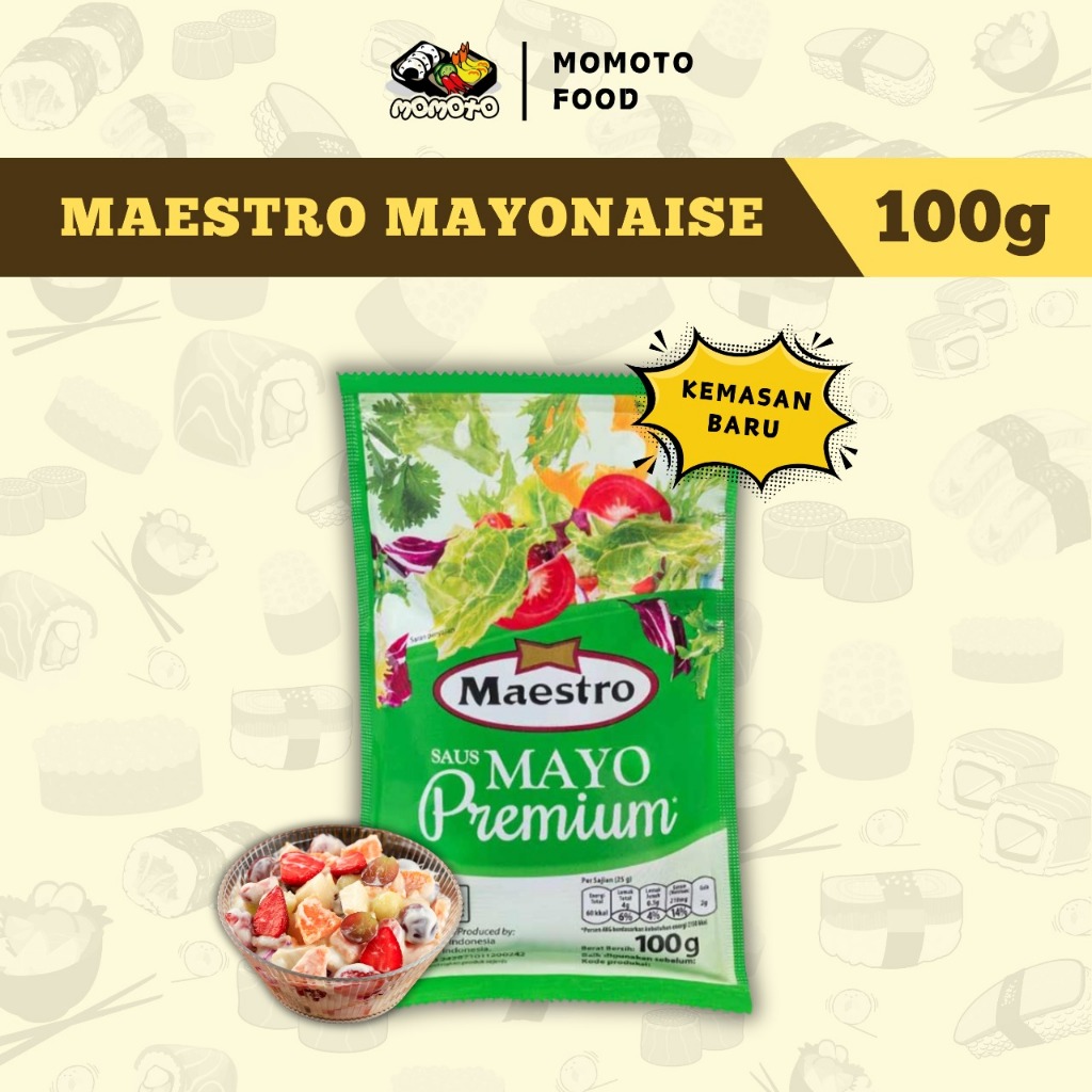

Maestro Mayonais 100 gram Original Halal Mayo Mayones Mayonnaise