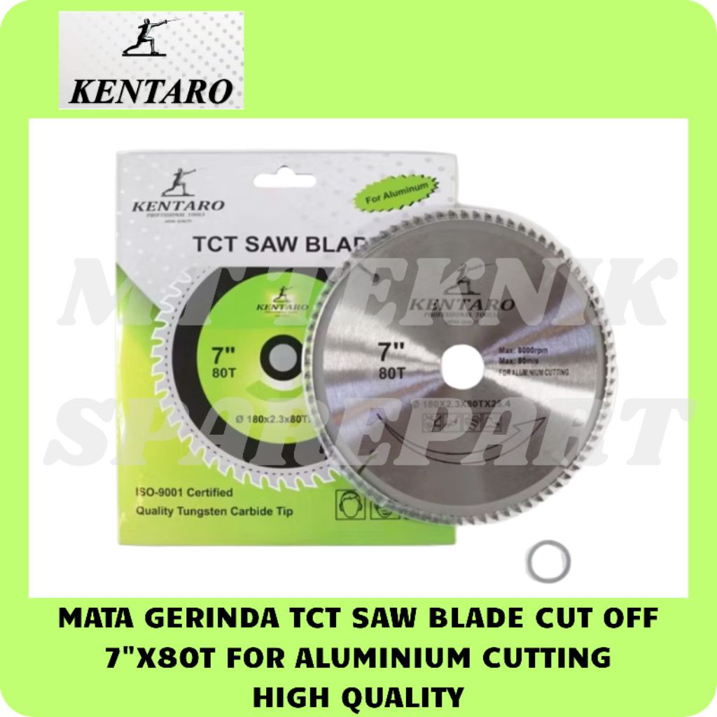 TCT SAW BLADE MATA GERINDA CUT OFF 7"X80T FOR ALUMINIUM ORIGINAL