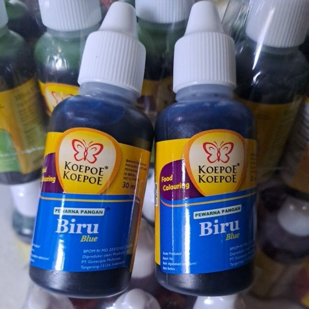 

PEWARNA PANGAN BIRU 30ML KOEPOE- KOEPOE