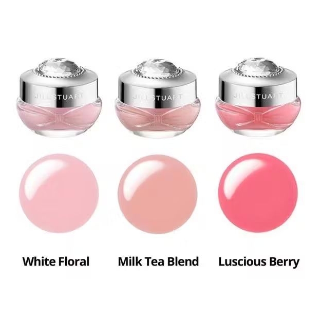 Jill Stuart Lip Mask Luscious Berry Milk Tea Blend White Floral