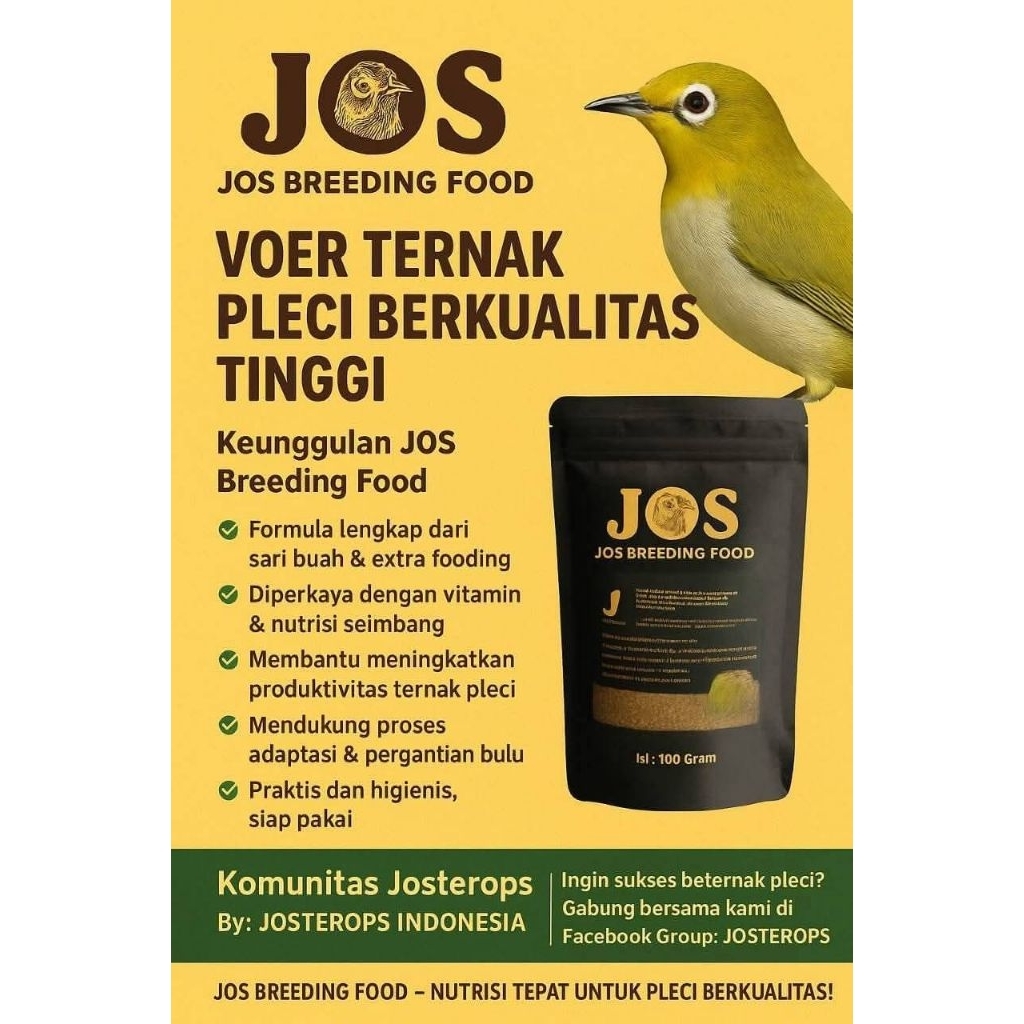 VOER JOS KUNING voer ternak pleci yang memiliki kandungan lengkap produk original