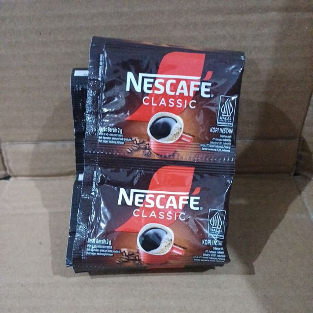

nescafe classic 1 renceng isi 10pcs