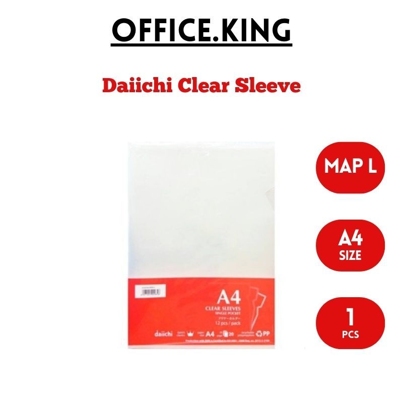 

Clear Folder Map L A4 Daiichi Clear / Bening / Transparan