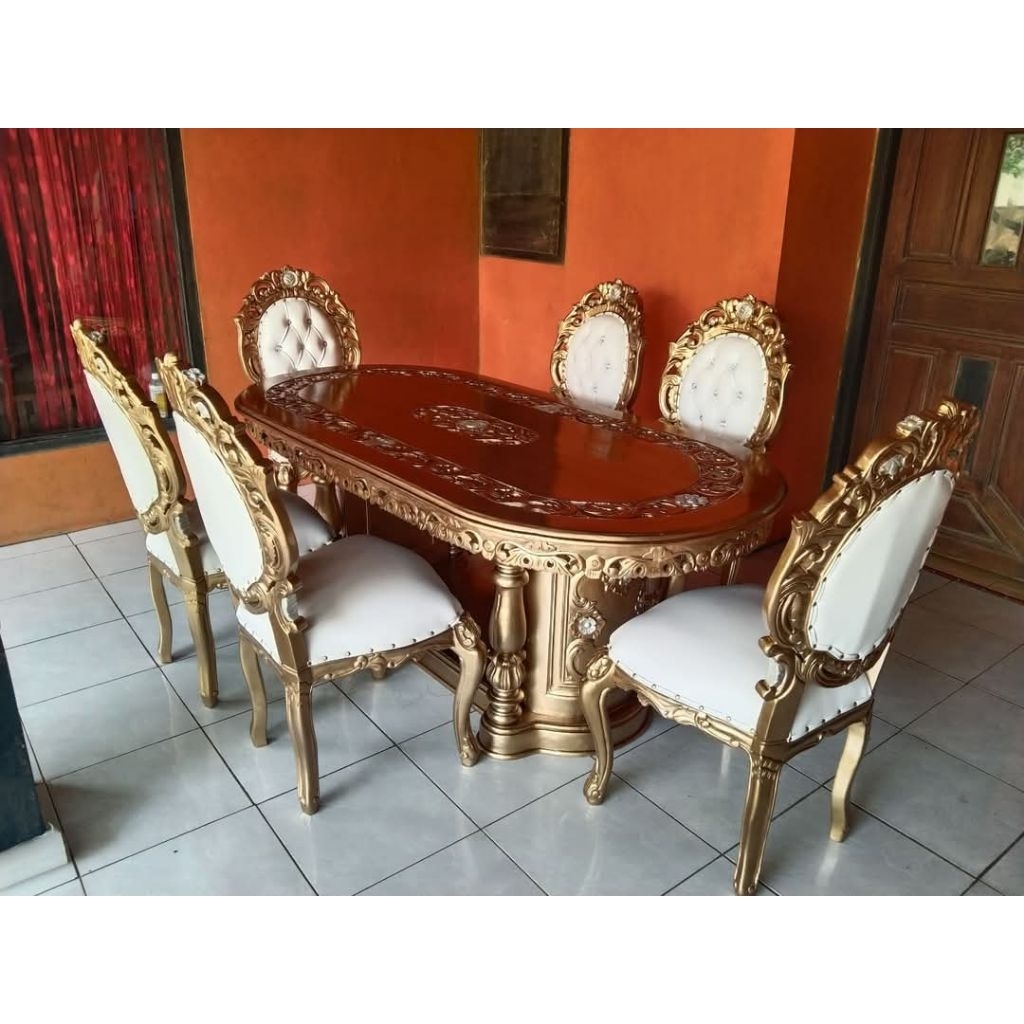 Kursi Makan Jati/Kursi Makan ukir Jati