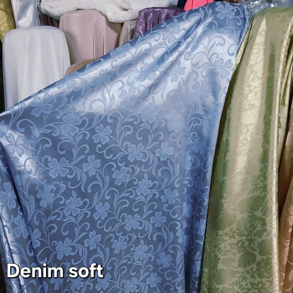 Kain bahan armani silk jaguard / Kain armani silk jaguard super premium