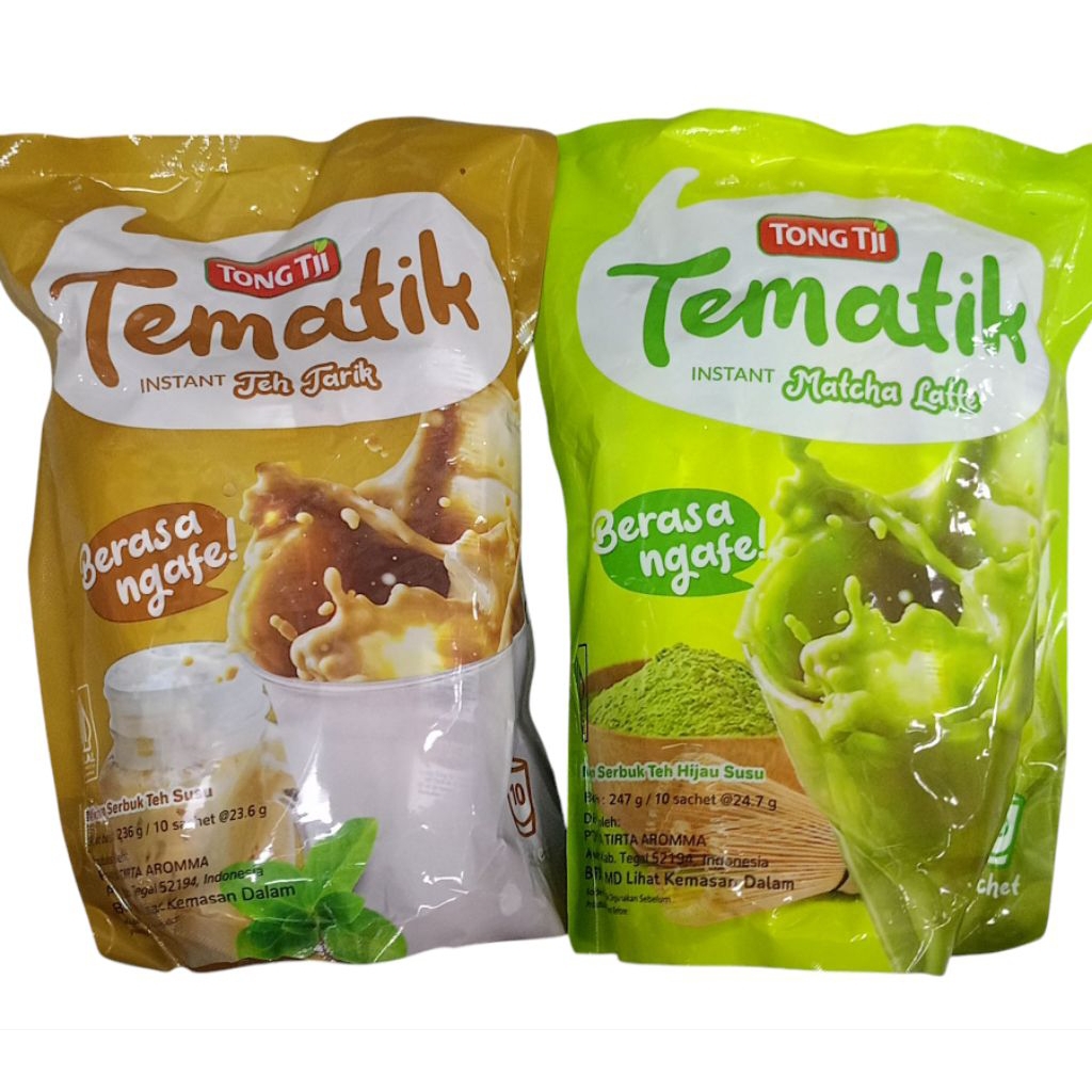 

Tong Tji Tematik Matcha Latte / Teh Tarik Pouch 10s 247g