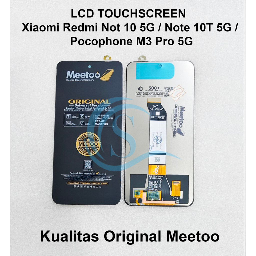 LCD Touchscreen Xiaomi Redmi Not 10 5G / Note 10T 5G / Pocophone M3 Pro 4G 5G Black
