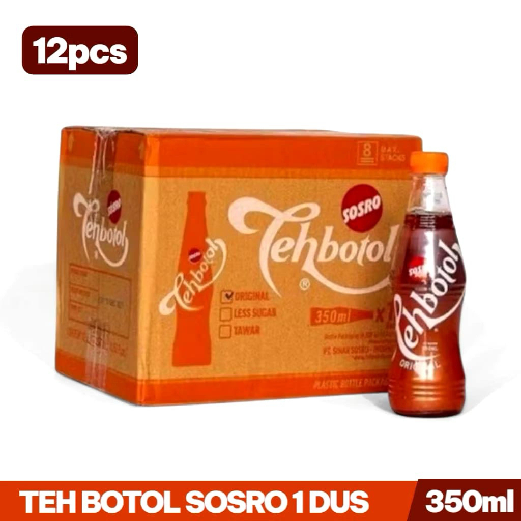 

TEH BOTOL SOSRO 350 ml 1Dus isi 12 pcs