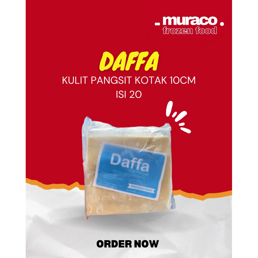 

Daffa Kulit Pangsit Kotak 10cm Isi 20pcs