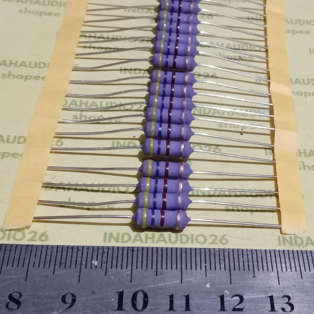 UNGU 470R 1W 5% kaki tembaga resistor 470 r 1 watt  470 ohm 1 w 1watt 5 persen 470r 1w