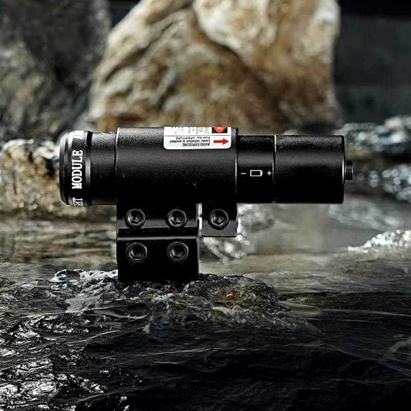 Tactical Red Laser Gun Mount Airsoft Rifle 650nm | Senapan Laser Merah Taktis Senapan Airsoft 650nm 