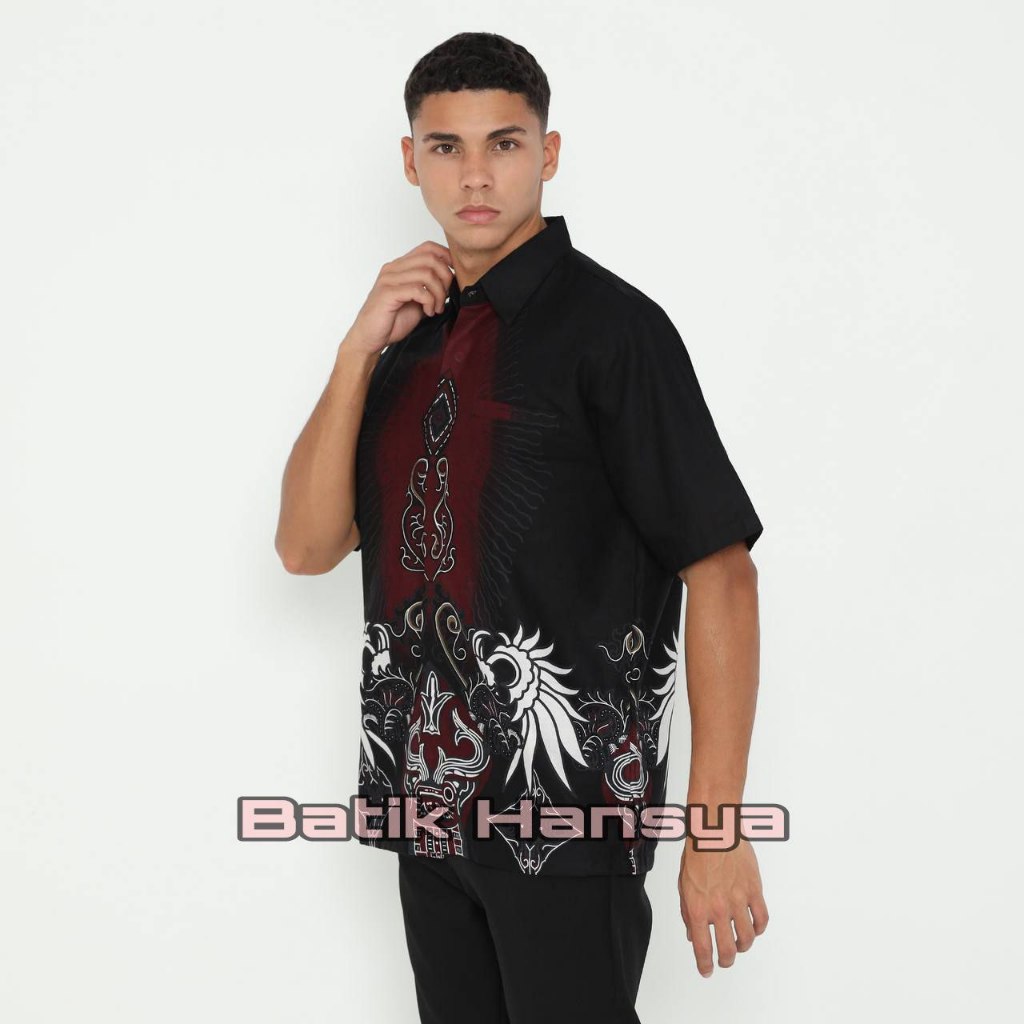 KEMEJA BATIK PRIA LENGAN PENDEK KATUN PREMIUM BATIK PRIA ANAK MUDA  BATIK KANTOR