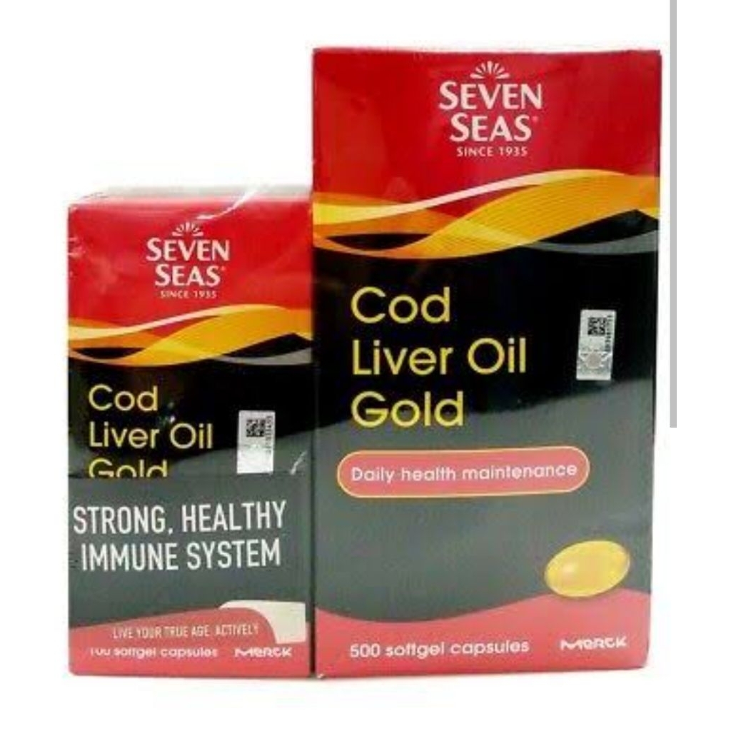 SEVEN SEAS COD LIVER OIL GOLD 500 KAPSUL 100 KAPSUL