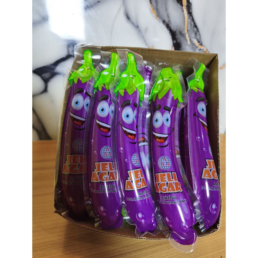 

JELY BENTUK TERONG 1 PACK ISI 20 PCS