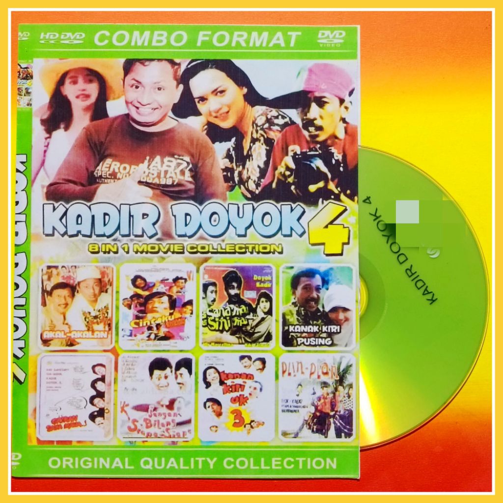 Kaset Film Komedi Indonesia Jadul Koleksi Kadir & Doyok Vol.4 Pilihan Lengkap 8in1