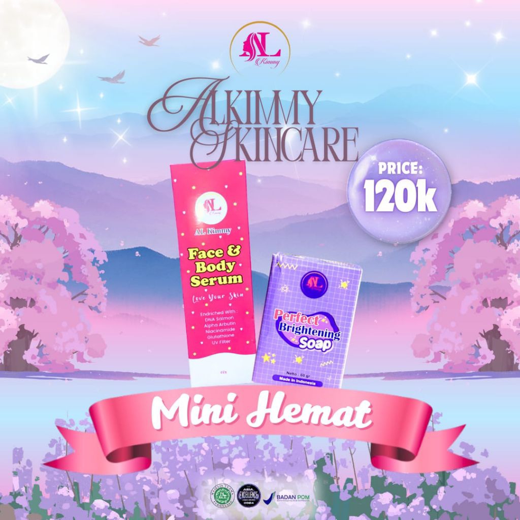 AL Kimmy Beauty Paket Mini Face & Body Serum Love Your Skin 100gr | Perfect Brightening Soap