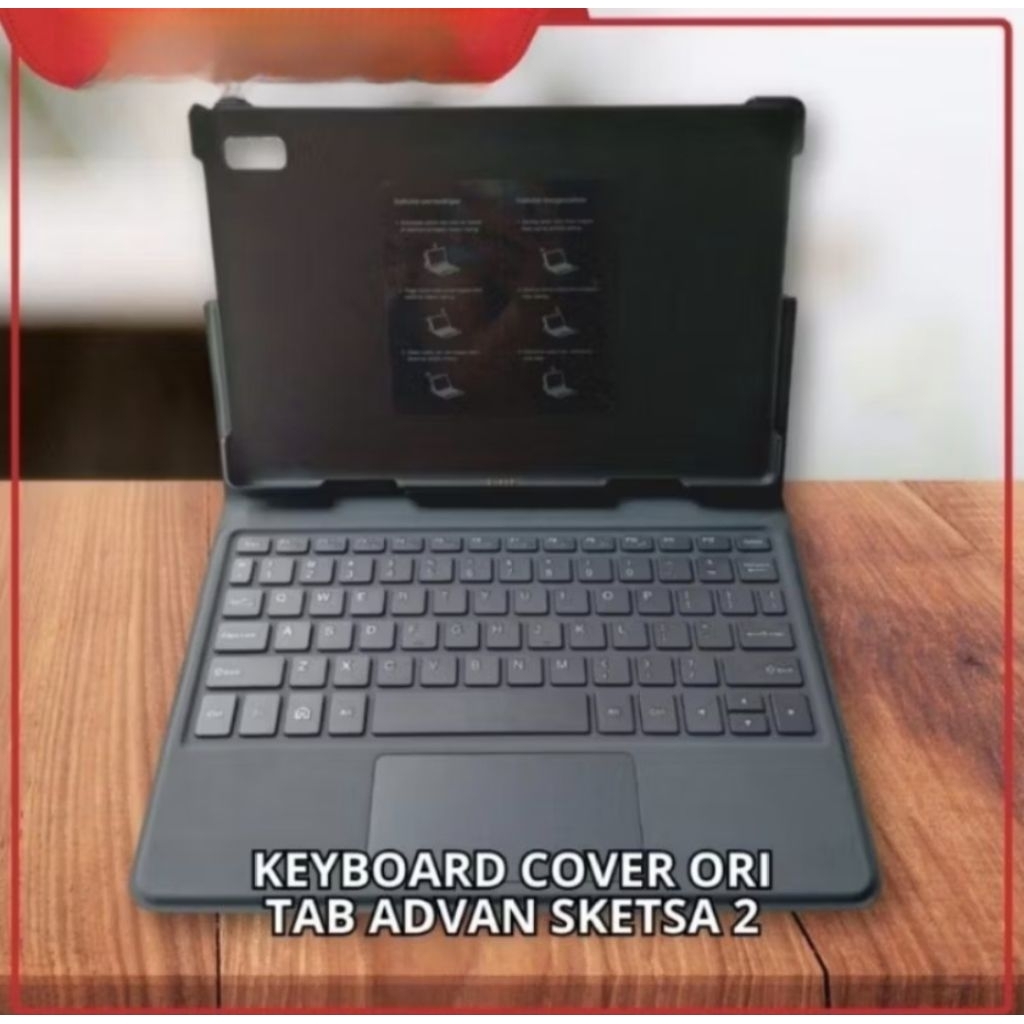 flipCase cover keyboard original tablet advan sketsa 2