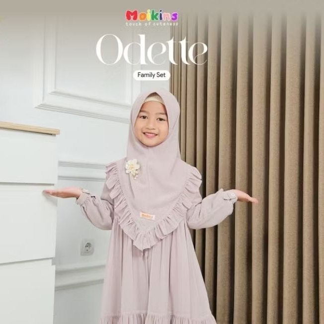 ODETTE PASHMINA & KHIMAR (Mom & Little)