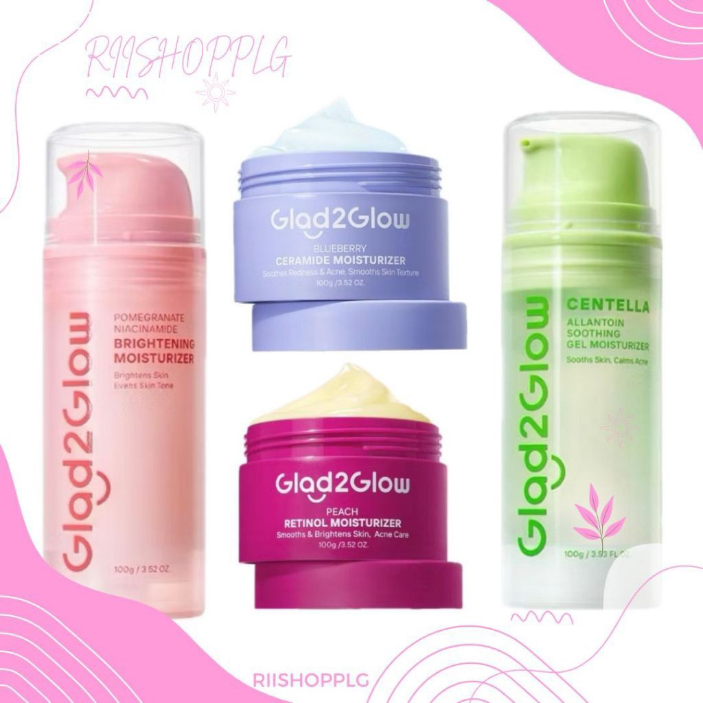 Riishopplg - BigSize Moisturizer Glad2Glow 100ml | Moisturizer Glad2Glow Pomegranate 100ml | Moistur
