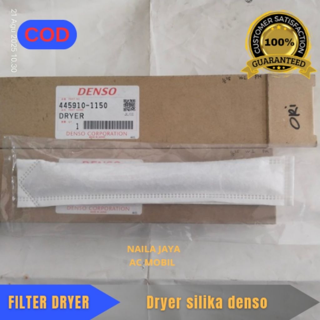 Dryer silika ac mobil fikter kondensor denso ori