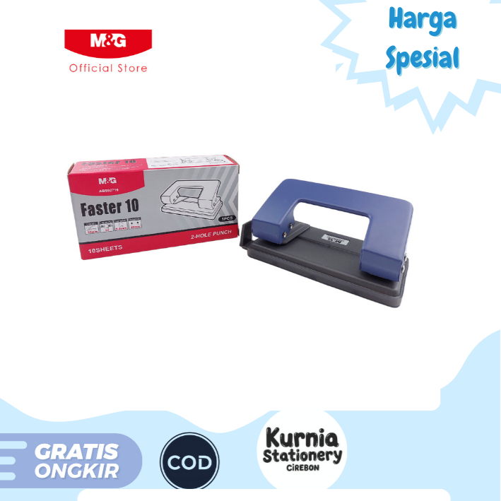 

M&G Punch Faster 10 Dual Holes ABS92716 / Pembolong Kertas 2 Lubang