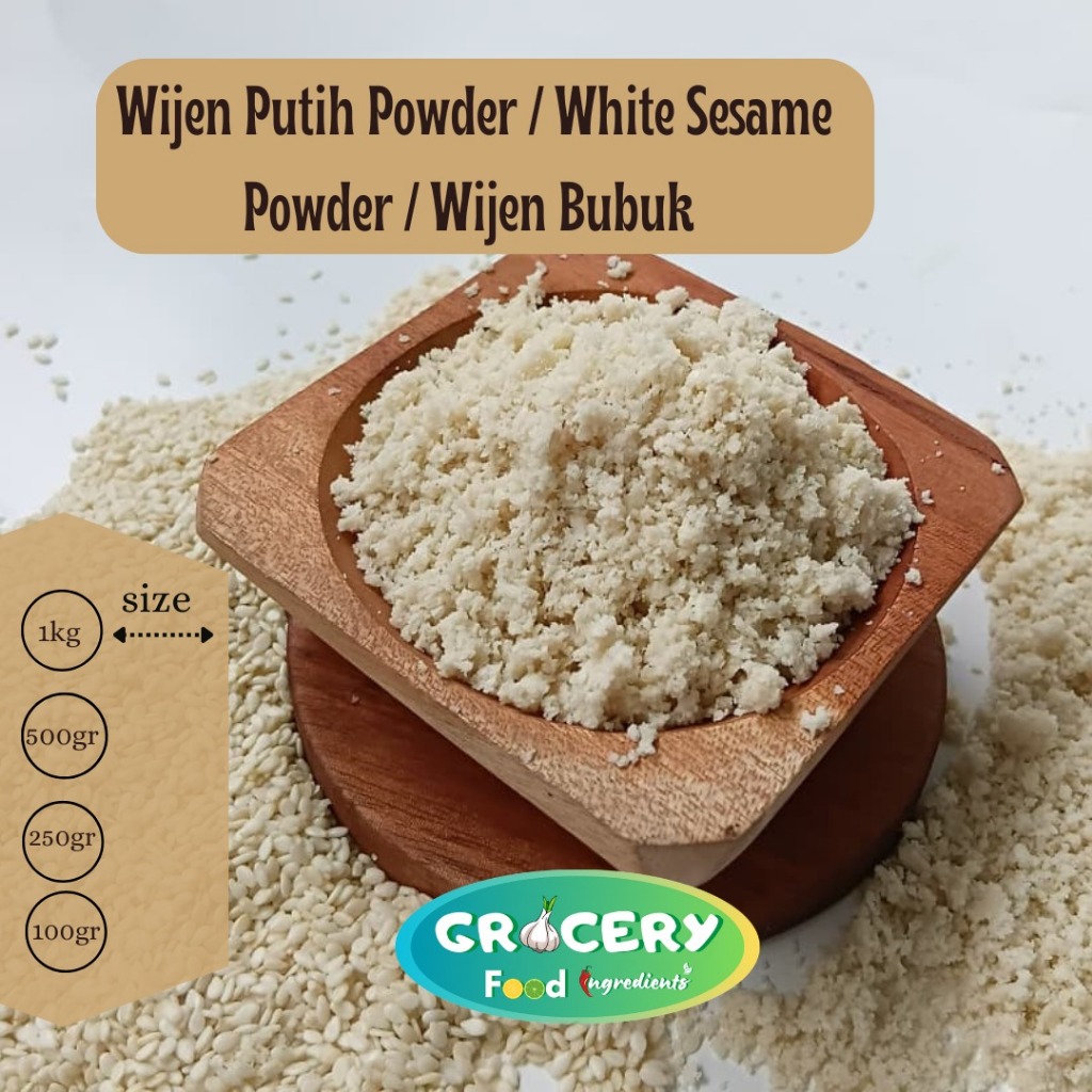

White sesame powder / wijen putih bubuk / wijen bubuk