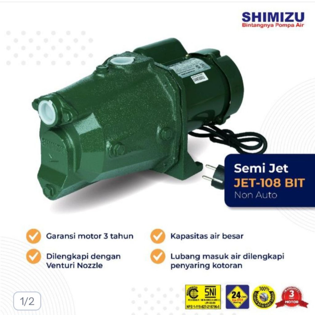 POMPA Air SHIMITSU JETPUM 108 BIT SEMI JET PUM 150 WATT