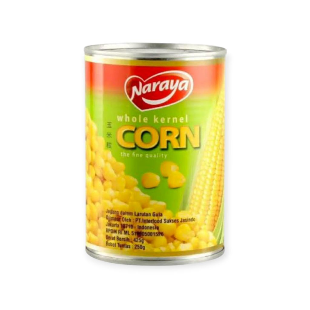 

NARAYA Whole Kernel Corn 425g Kemasan Kaleng