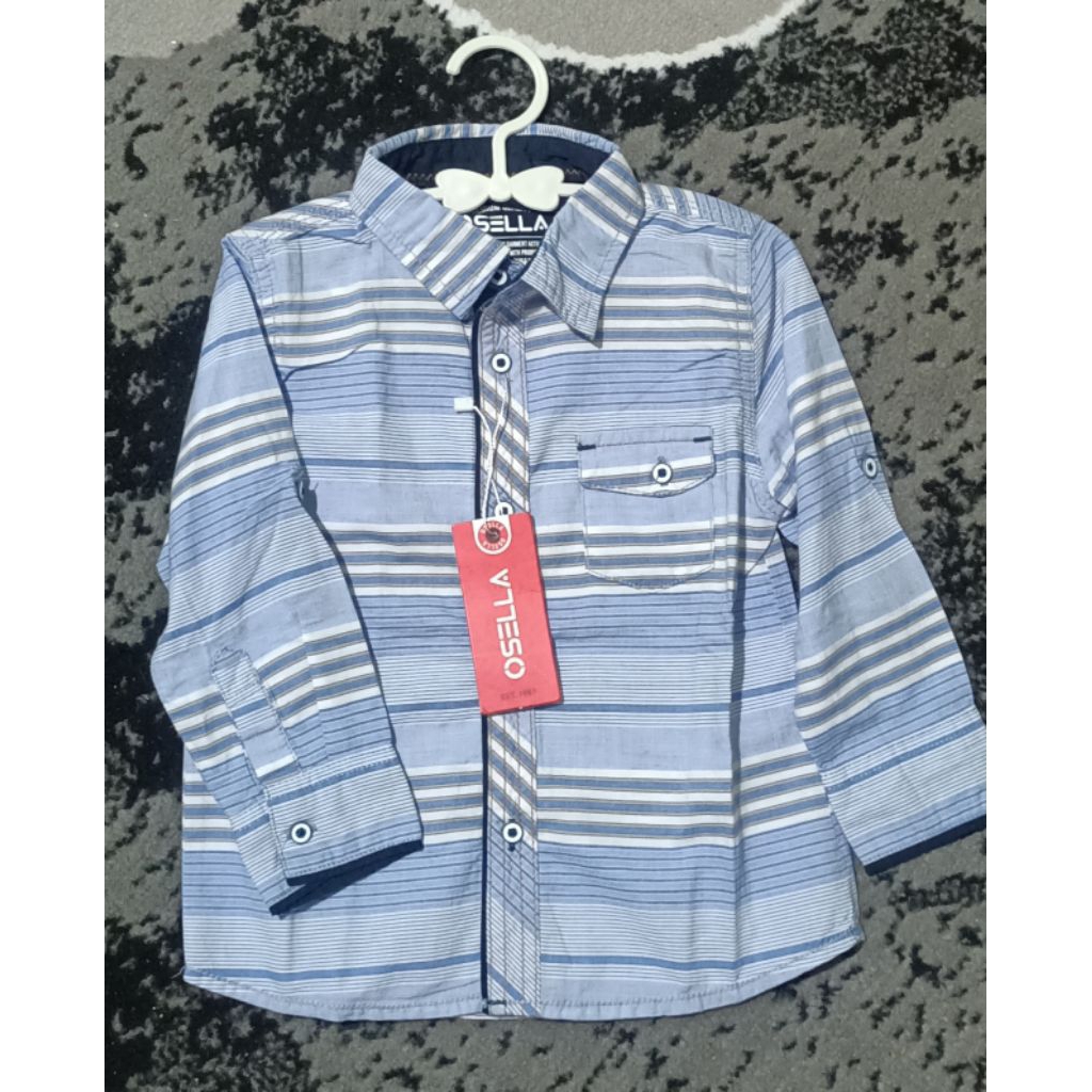 Kemeja anak laki laki ganteng Brad OSELLA jeans Ori size 3y