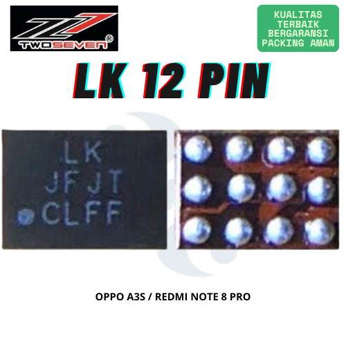 Ic Lampu / Light Oppo A3s / Note 8 Pro / LK 12 PIN Kualitas Terbaik