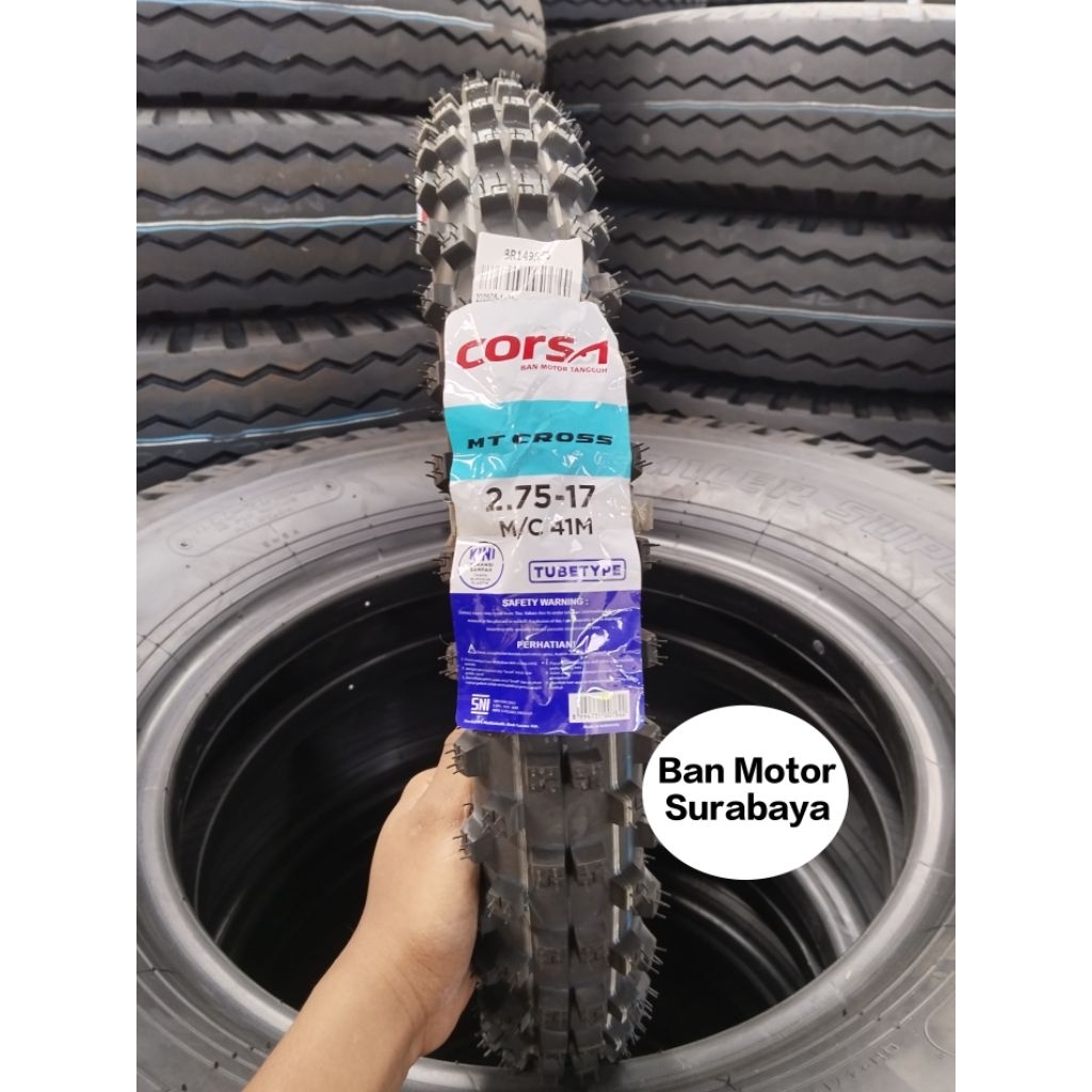 Promo Terlaris (Bisa COD) Ban Corsa 275-17 MT CROSS  TUBETYPE ori baru termurah TRAIL KLX CRF WR