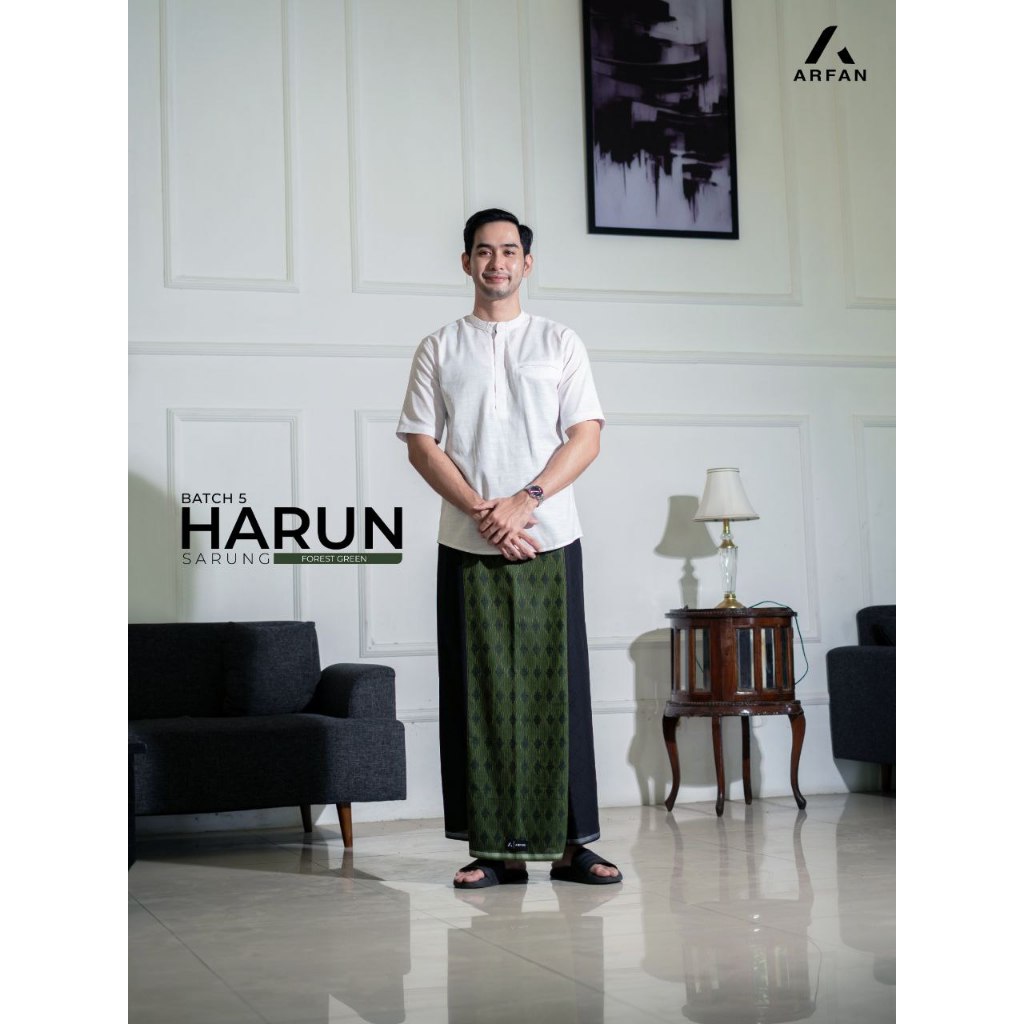 HARUN SARUNG ORIGINAL ARFAN | SARUNG PREMIUM MOTIF ELEGAN | SARUNG DEWASA ADEM TIDAK KUSUT
